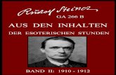 GA 266 B - Aus den Inhalten der esoterischen Stunden - Band-2 - Rudolf Steiner