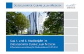 4. Und 5. Studienjahr Im Düsseldorfer Curriculum Medizin