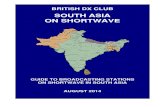 South Asia on Shortwave - By Frequency - August 2014