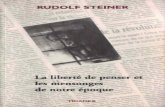 Steiner Rudolf - La Liberté de Penser Et Les Mensonges de Notre Époque