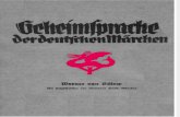Die Geheimsprache der deutschen Märchen / Werner von Bülow / 1925