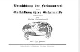 Vernichtung der Freimaurerei durch Enthüllung ihrer Geheimnisse / Erich Ludendorff / 1931