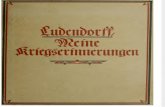 Meine Kriegserinnerungen 1914 - 1918 / Erich Ludendorff / 1919