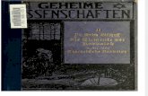 Geheime Wissenschaften / Erster Teil / Erich Bischoff / 1913