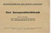 Dienstvorschrift der Hitlerjugend / Jungmädeldienst / Reichsjugendführung / 1940