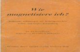 Jürgens, Heinrich - Wie magnetisiere ich (1952, 33 S., Text)