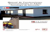 Descargar manual de Construcciones Sismorresistentes en Adobe Tecnología de Geomalla