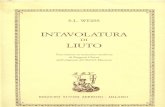 [Livro] S. L. Weiss - Intavolatura Di Liuto, 28 Suites