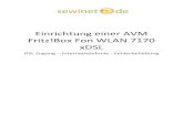 Einrichtung einer AVM Fritz!Box Fon WLAN 7170