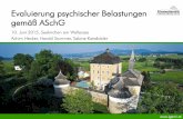 Präsentation: Evaluierung psychischer Belastungen gemäß ASchG