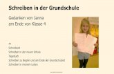 Beate Leßmann: Schreiben in der Grundschule - Gedanken von Janna am Ende von Klasse 4