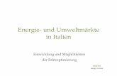 Energie- und Umweltmärkte in Italien