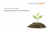 Einführung Communote - Enterprise Microblogging