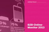 B2B Online-Monitor 2013 - Die wichtigsten Ergebnisse!