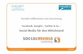 Facebook, Google+, Twitter & Co.: Social Media für den Mittelstand