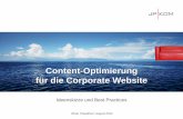 JP│KOM: Content-Optimierung für die Corporate Website