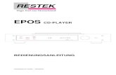 Bedienungsanleitung RESTEK EPOS CD-Spieler