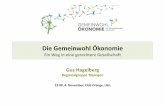Vortrag Gemeinwohl-Ökonomie VH Ulm, Deutschland, 4.11.2014 Gus Hagelberg