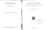 Edmund Husserl, W. Biemel Die Idee Der Phanomenologie- Funf Vorlesungen