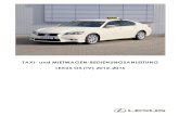 Lexus GS IV 2012-2016 Taxi-Bedienungsanleitung 2015-09-09