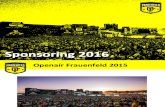 Openair Frauenfeld | Sponsoring 2016