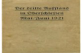 Der Dritte Aufstand in Oberschlesien Mai-Juni 1921 (57 S., Scan, Fraktur)_text