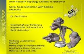 Www.gfai.de/~heinz How Network Topology Defines its Behavior - Serial Code Detection with Spiking Networks Dr. Gerd Heinz Gesellschaft zur Förderung angewandter.