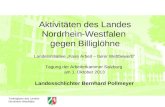 Aktivitäten des Landes Nordrhein-Westfalen  gegen Billiglöhne