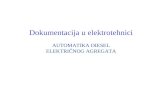 Dokumentacija u elektrotehnici AUTOMATIKA DIESEL ELEKTRIČNOG AGREGATA