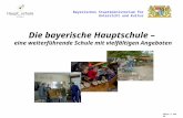 Die bayerische Hauptschule –  eine weiterführende Schule mit vielfältigen Angeboten