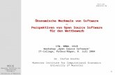 Ökonomische Merkmale von Software — Perspektiven von Open Source Software für den Wettbewerb