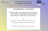 Segelfliegen und EASA Bericht über die Arbeit des Verbands deutscher Segelflugzeughersteller