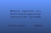 Mobile Agenten als Architekturprinzip verteilter Systeme