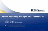 Quest Recovery  Manager for SharePoint