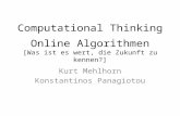 Computational Thinking Online  Algorithmen [Was  ist es  wert, die  Zukunft z u kennen ? ]