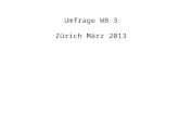 Umfrage WB  3 Zürich März 2013