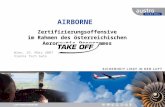 AIRBORNE Zertifizierungsoffensive im Rahmen des österreichischen Aeronautic Programmes