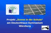 Projekt  „Sonne in der Schule“ am Deutschhaus-Gymnasium Würzburg