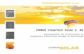 CHORUS CleanTech Solar 2. KG Publikumsfonds für Investitionen in