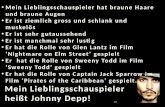 Mein  Lieblingsschauspieler heißt  Johnny  Depp !