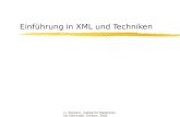 Einführung in XML und Techniken
