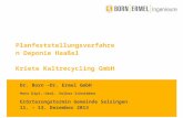 Planfeststellungsverfahren Deponie Haaßel Kriete Kaltrecycling GmbH