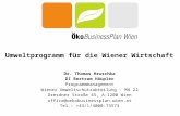 Umweltprogramm für  die Wiener  Wirtschaft