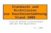 Standards und Richtlinien zur Raucherentwöhnung Stand 2008