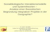 8. und 9. Juli 2005 Institut für Geographie und Regionalforschung der Universität Wien