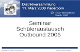 Distriktversammlung  11. März 2006 Paderborn
