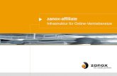 zanox-affiliate Infrastruktur f¼r Online-Vertriebsnetze