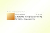 Effiziente Integritätsprüfung für SQL-Constraints