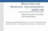 Oberseminar   Moderne Datenbanken WS03/04