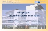 Pilotprojekt  „Energieeffizienz Thüringen“